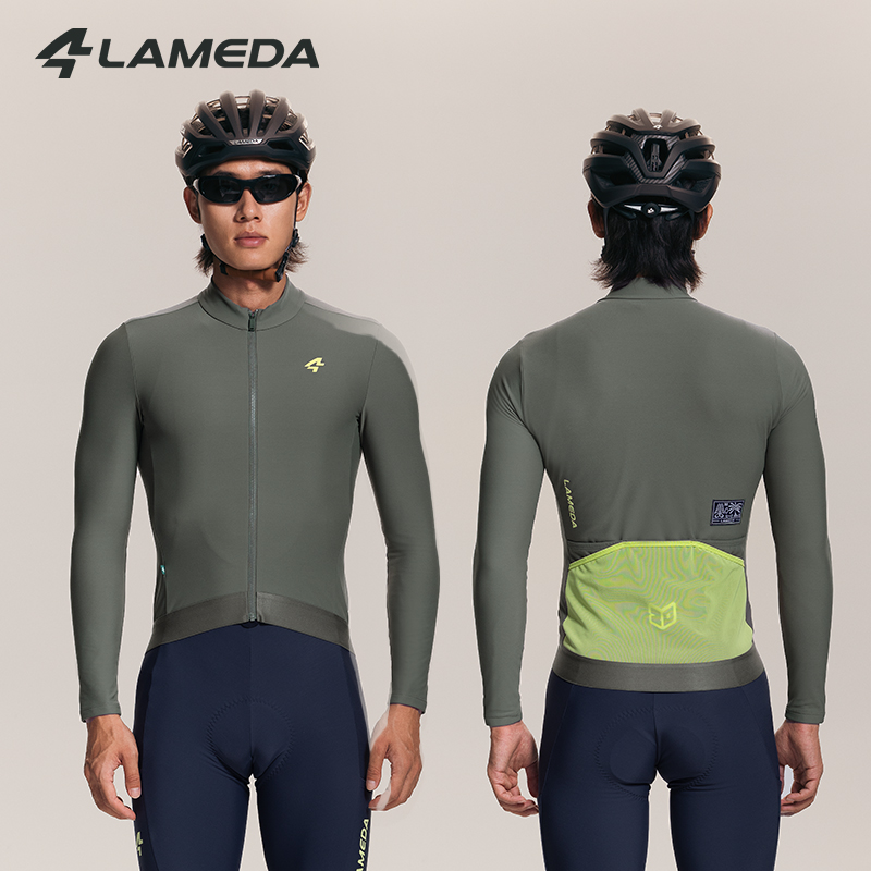 Cycling Gear Cold Weather - LAMEDA Winterfleece heren racefiets jersey met