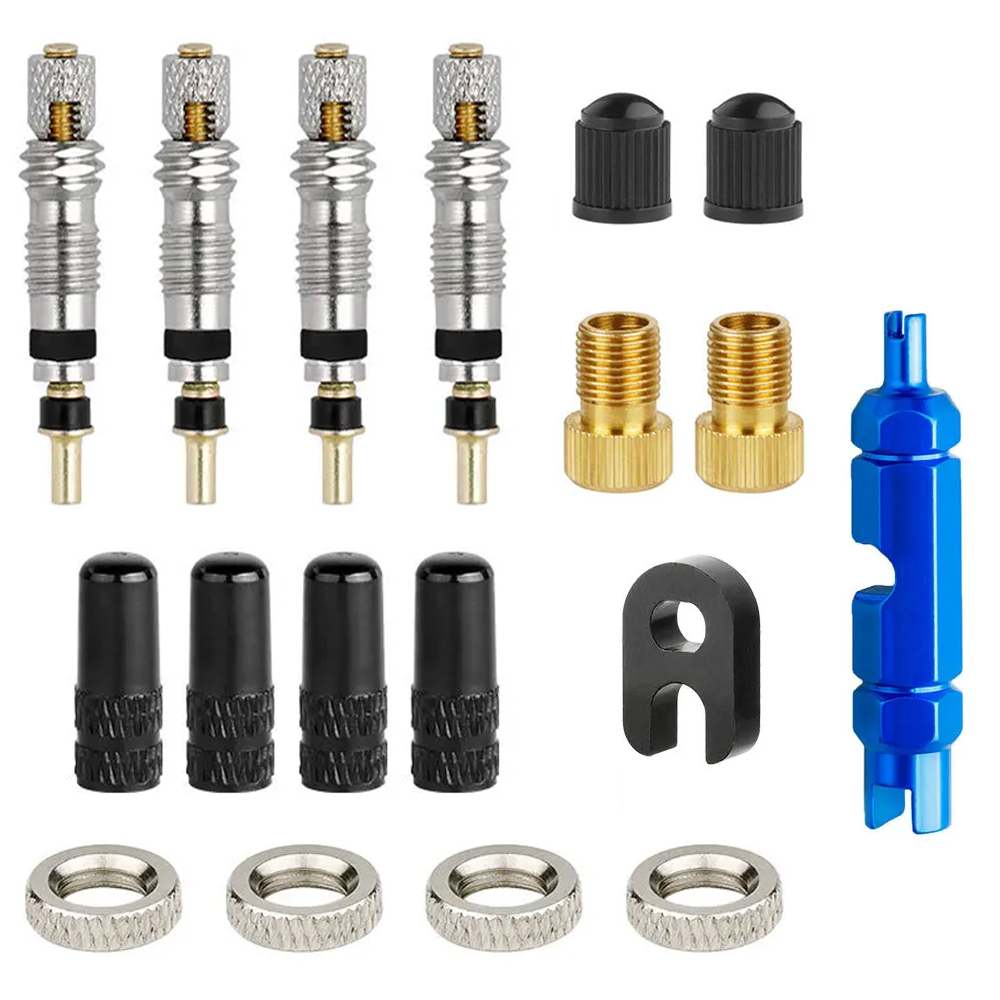 Tubeless Tire Sealant - 6/18 Stuks Fietsventielkern Franse Nozzle Adapter