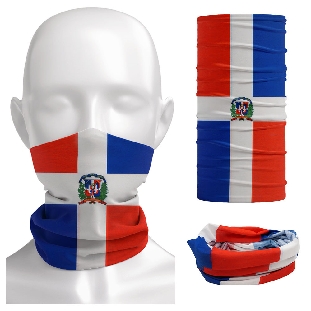 Cycle Gear - Dominica Nationale Vlag Bandana Naadloze Zomer