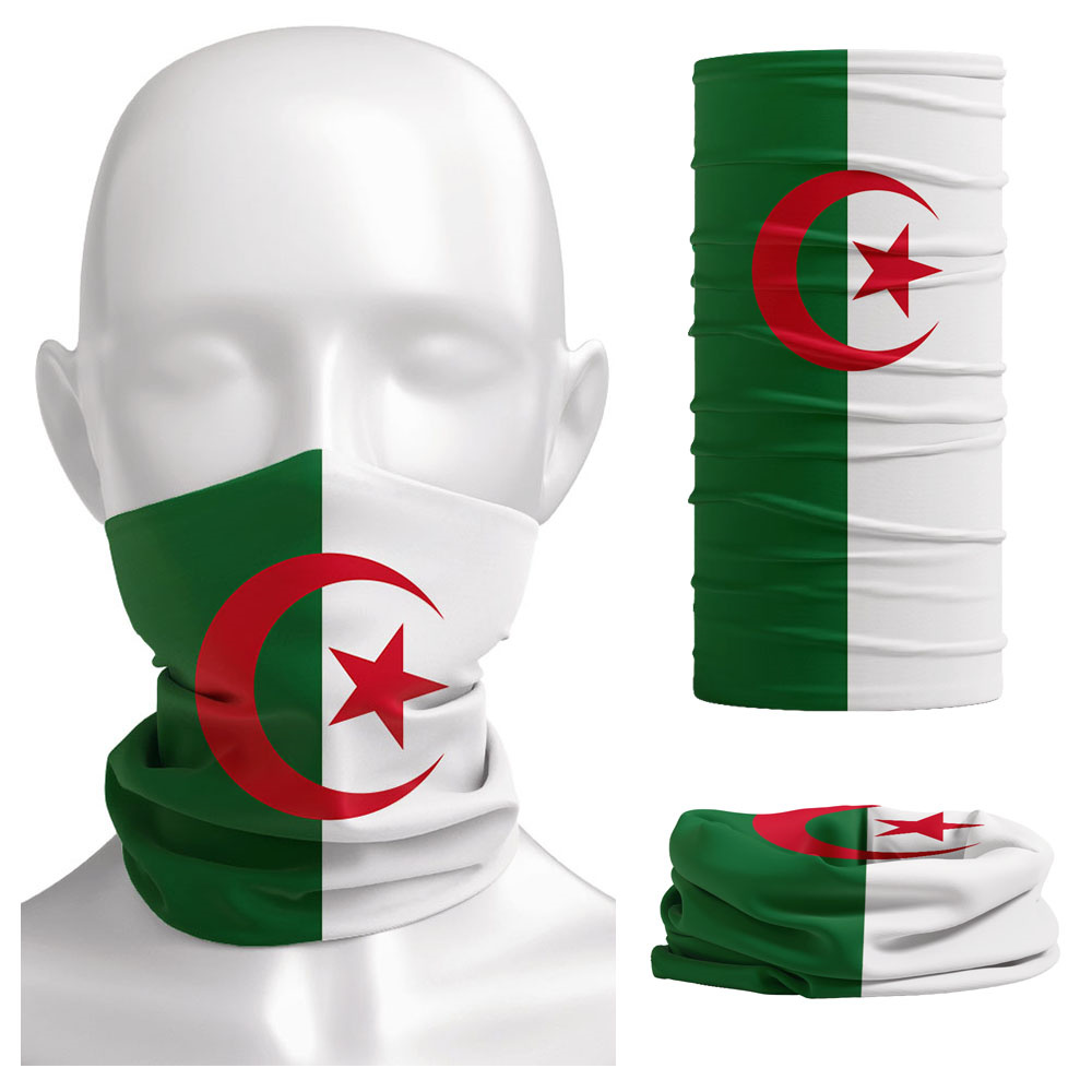 Cycle Gear - Algeria Vlag Bedrukt Bandana Hoofddeksels Rijden