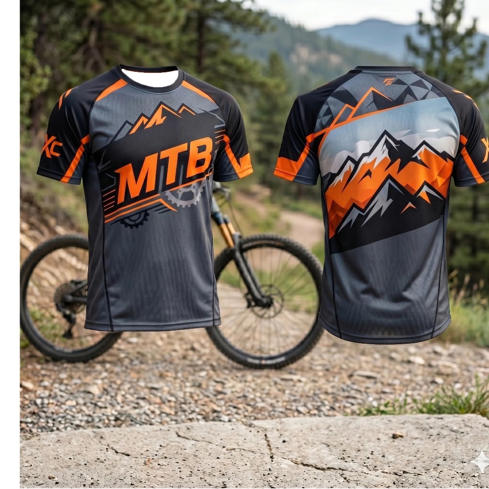 Mountain MTB Gear Print Heren  - Xc Cycling Gear recensie en prijs