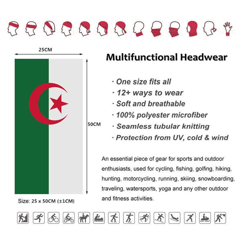 Algeria Vlag Bedrukt Bandana H - Cycle Gear recensie en prijs